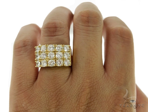 18K Gold Flatiron Diamond Ring, photo 6 of 7