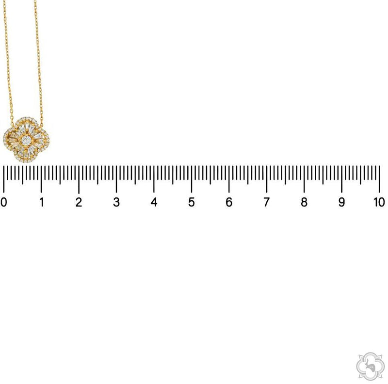 Floral Diamond Necklace 70241 - Image 7