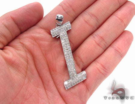 14K Gold Frozen I Pendant, photo 6 of 8