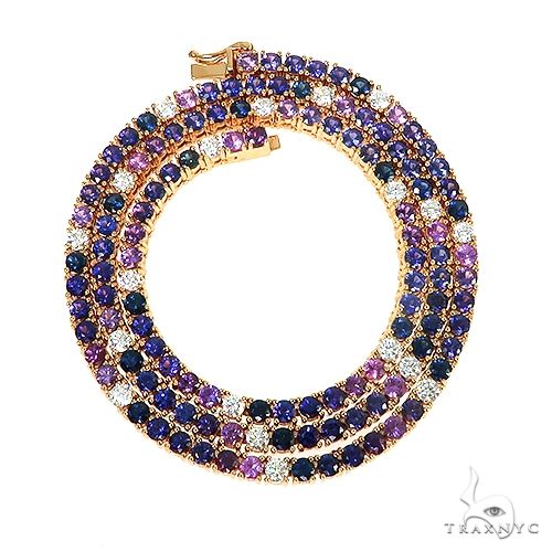 Galaxy Sapphire Tennis Chain 67152 | TraxNYC Galaxy Sapphire Tennis Chain 67152 | TraxNYC