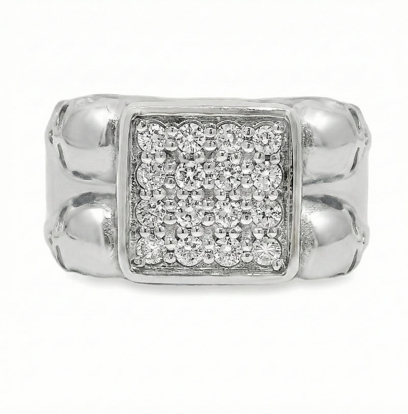 Double Skull Diamond Ring in 10K gold, view 6