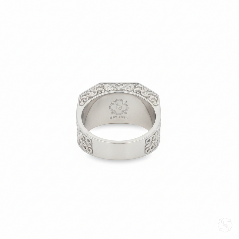 10K Gold Flower Filigree Style Design Lab-Grown Diamond Ring, photo 11 of 12