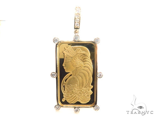 Gold Pamp Suisse Bar Diamond Pendant 43564 – TraxNYC