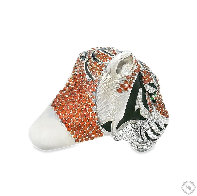 Golden Jungle Tiger Ring in 14K Gold, photo 3 of 6