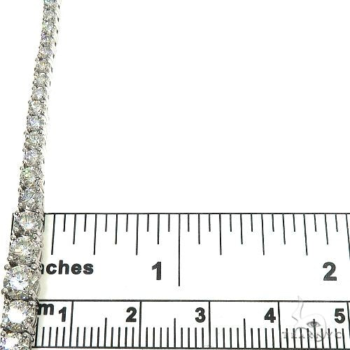 14K Gold Graduated Lab-Grown Diamond Tennis Necklace, photo 7 of 7