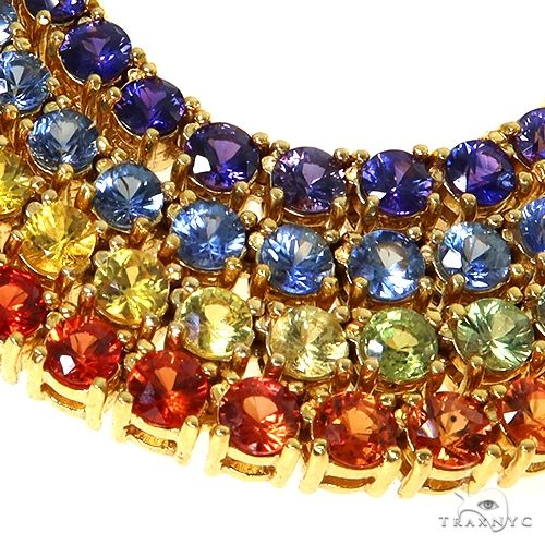 14K Gold tennis chain, 4 mm, photo 4 of 6