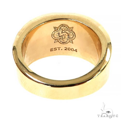 14K Gold Solitary Tuxedo Green Tourmaline Ring, photo 4 of 6