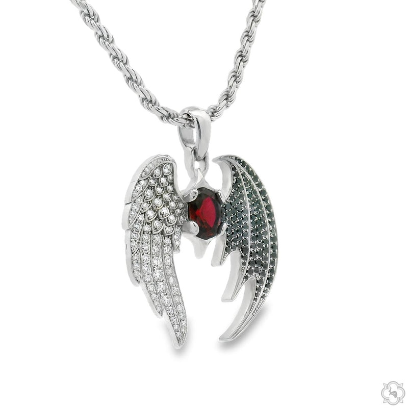 Half Angel Half Bat Pendant, photo 2 of 8