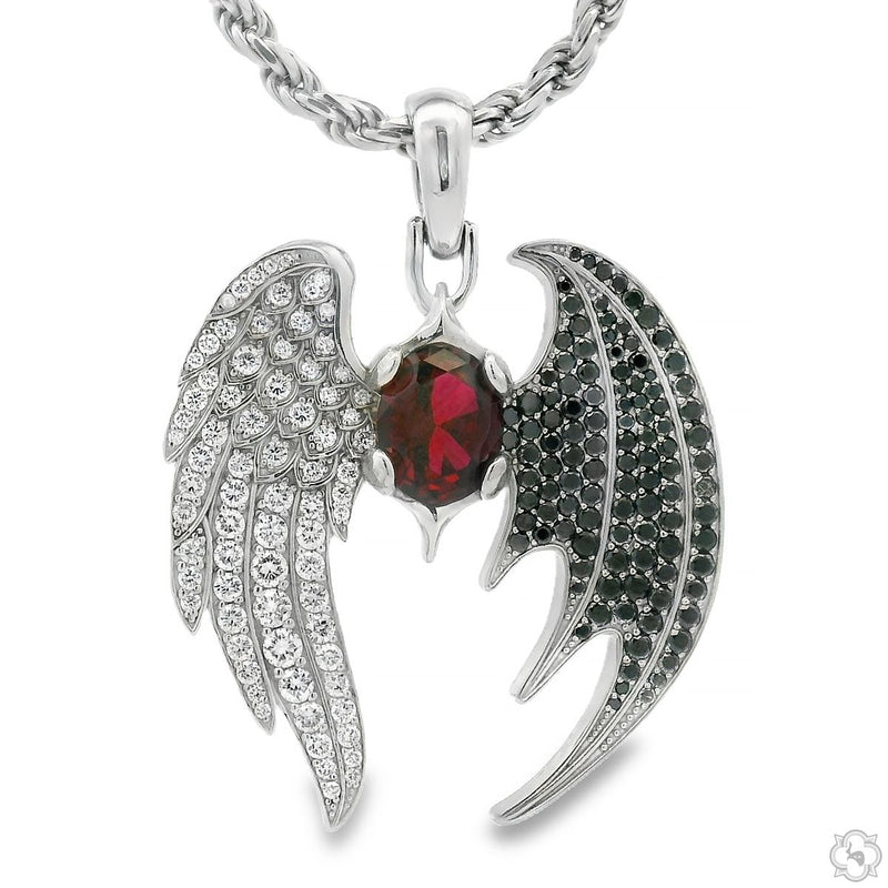 Half Angel Half Bat Pendant, photo 3 of 8