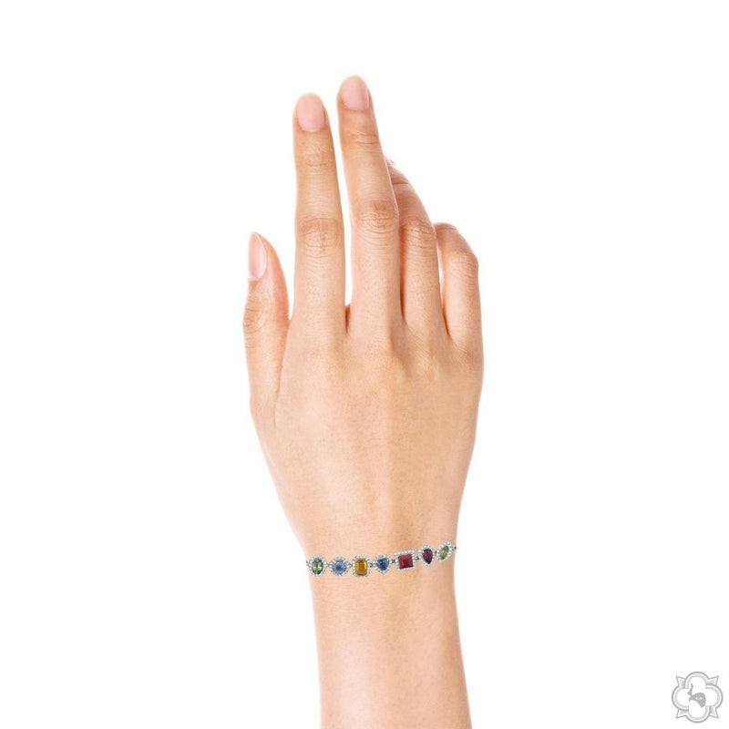 Harmony of Shapes Gemstone Bracelet 70195 - Image 6