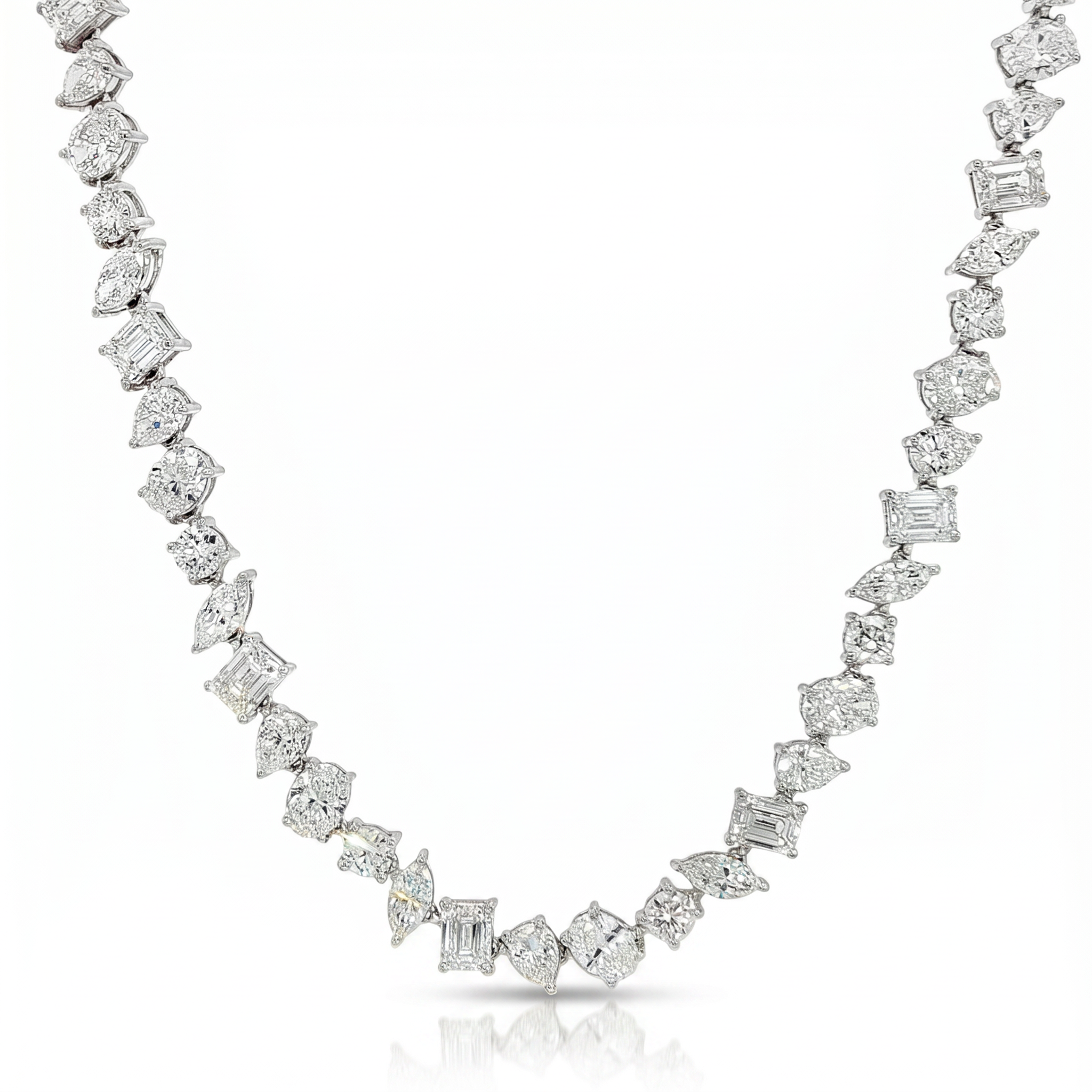Harmony of Shapes Diamond Necklace 71301 | TraxNYC