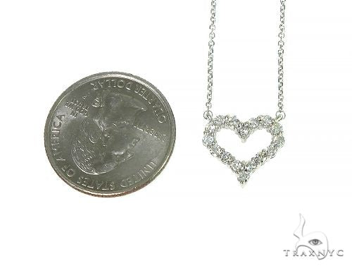 Heart Diamond Necklace 40937 - Image 5