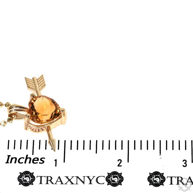 Heart Shape Citrine Necklace Large 70237 - Image 5