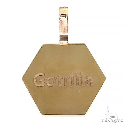 14K Gold Hexagon Diamond Photo Pendant, photo 4 of 6
