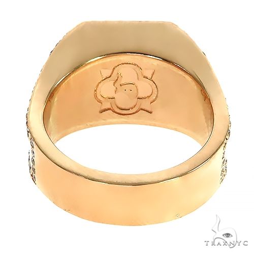 14K Gold Hexagon Trillion Cut Diamond TraxNYC Ring, photo 4 of 6