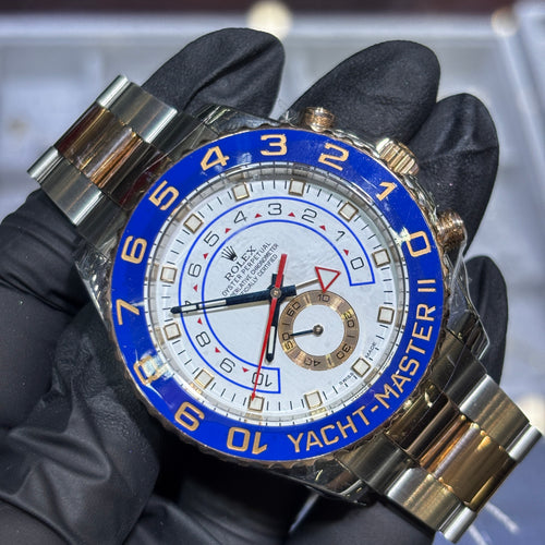 2016 Rolex Yacht-Master II 44mm | Two Tone Everose Gold | White Dial