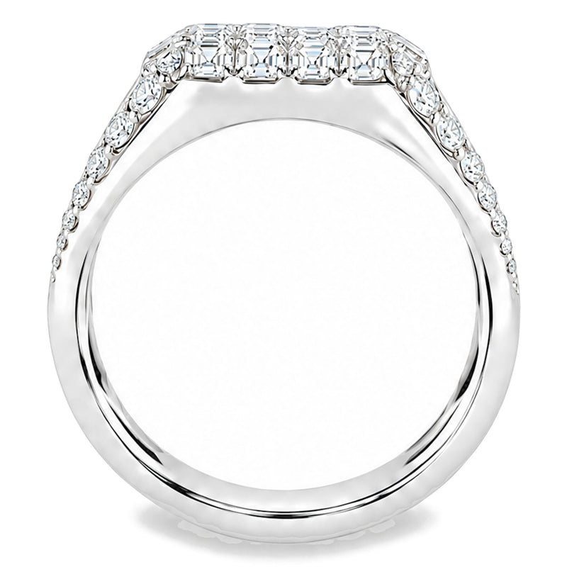 Iced Out Asscher Ring, view 9