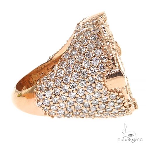 14K Gold Illuminati Pyramid TraxNYC Diamond Ring, photo 3 of 6