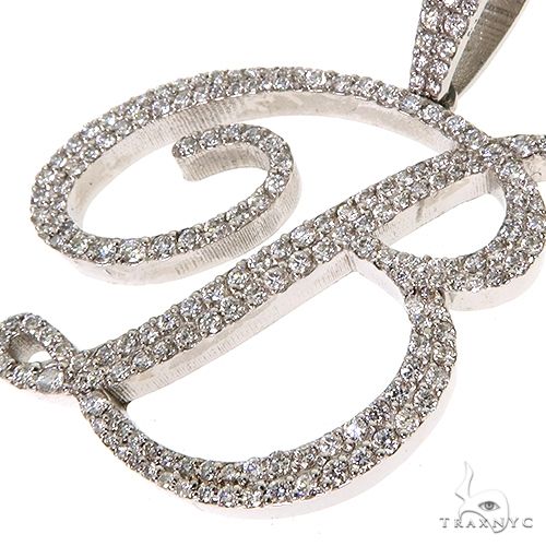 14K Gold Initial B Pendant, photo 3 of 6