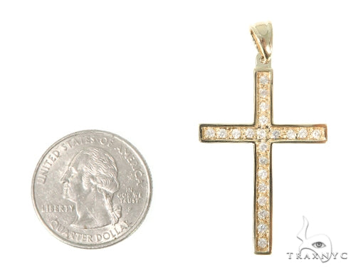 14K Gold Jacob Diamond Cross Crucifix, photo 4 of 6