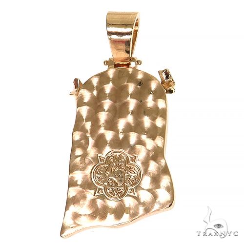 14K Gold Jesus Diamond Pendant with Crown of Stars, photo 5 of 8