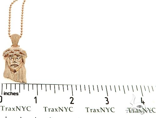 14K Gold Jesus Piece Moon Cut Chain Set, photo 8 of 9