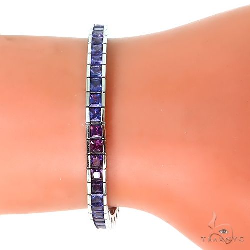 Jo Jo Baby Sapphire Princess Cut Bracelet 67352 - Image 4