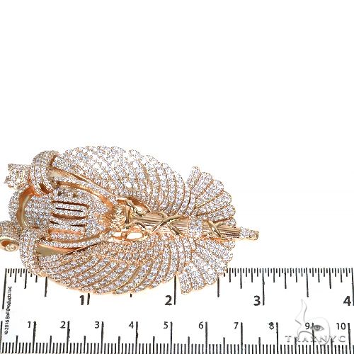 KOF Torch Symbol Diamond Pendant 67379 - Image 6