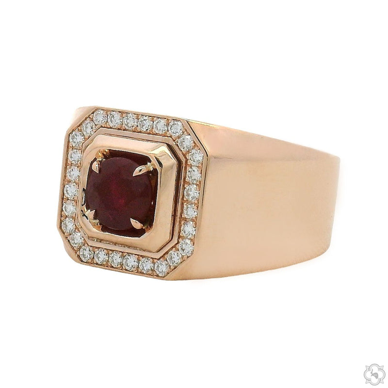14K Gold King's Flame Ruby Ring, photo 4 of 6
