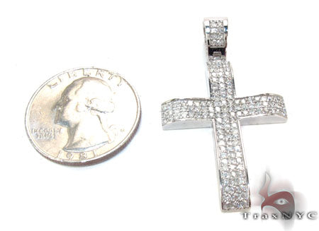 LA Diamond Cross Crucifix 5511 - Image 5