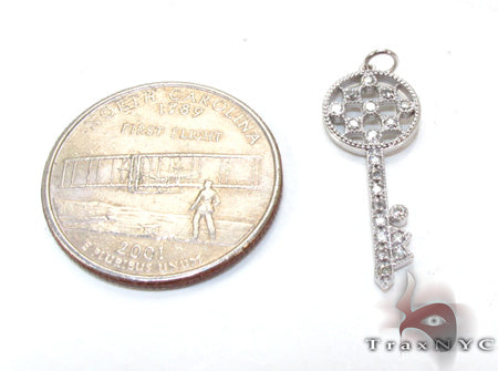 Ladies Diamond Key Pendant 21197 - Image 5