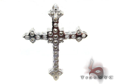 Ladies Prong Diamond Cross Crucifix 21206 - Image 4
