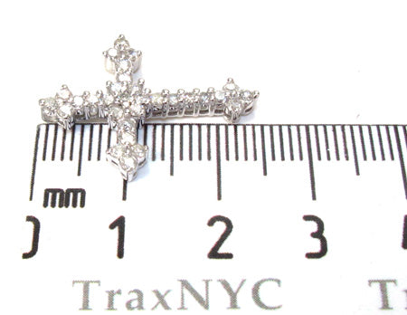 Ladies Prong Diamond Cross Crucifix 21206 - Image 6