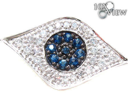 Ladies Evil Eye White Gold Two Color Diamond Bracelet 21296 - Image 2