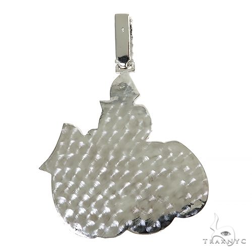 Large 2 Tone Diamond Allah Pendant 67361 - Image 4