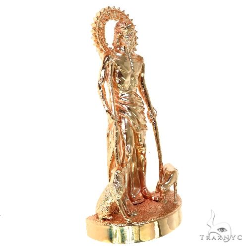 14K Gold Large St. Lazarus Pendant, photo 2 of 7