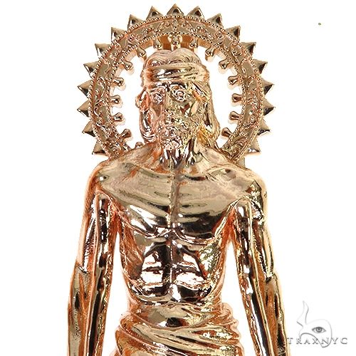 14K Gold Large St. Lazarus Pendant, photo 3 of 7