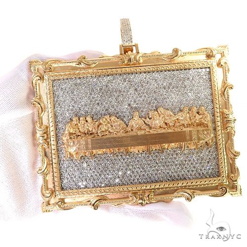 Last Supper Large Diamond Pendant 68926 - Image 8
