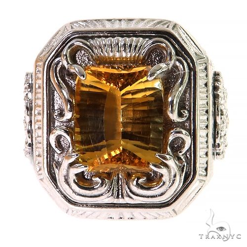 Leonardo Da Vinci Citrin Ring .925 Silver, photo 2 of 5