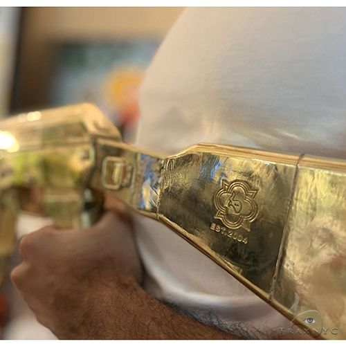Life Size Ak 47 Recreated in 14K Yellow Gold -Not Real Weapon, photo 4 of 7