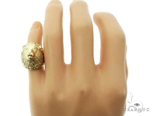 Lion 14K Gold Ring, photo 6 of 6
