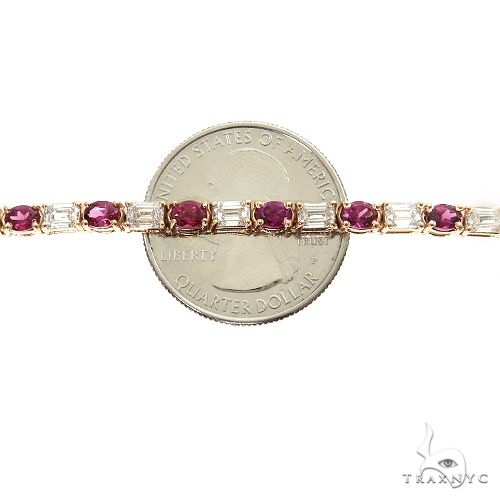 Lush Oval Orchid Tennis Necklace 69551 - Image 7