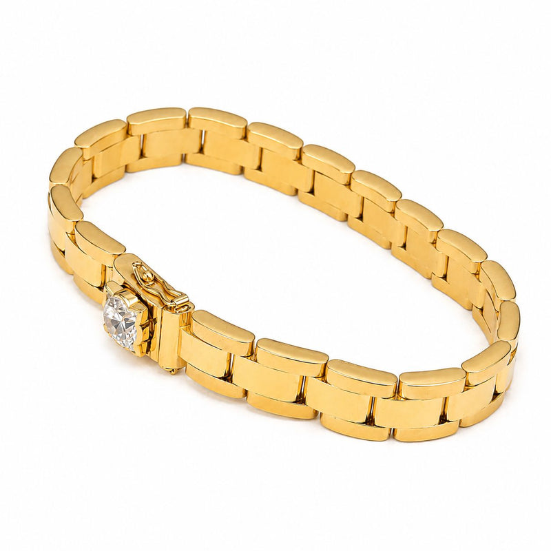 1 of 1 Oyster Trax Bracelet in 14K gold, view 2