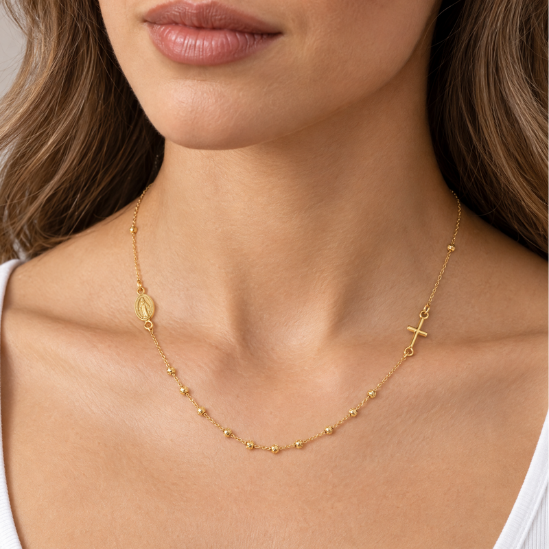 Maria Rosary Necklace, view 7