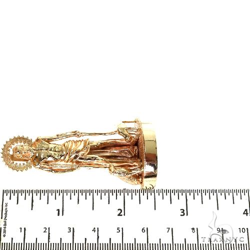 14K Gold Medium St. Lazarus Pendant, photo 7 of 7