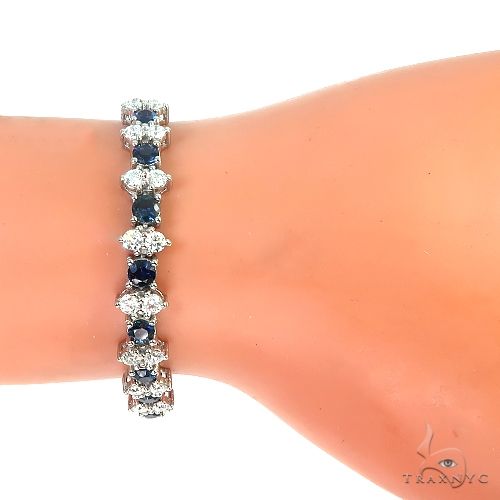 Meghan Sapphire Diamond Bracelet 66910 - Image 4