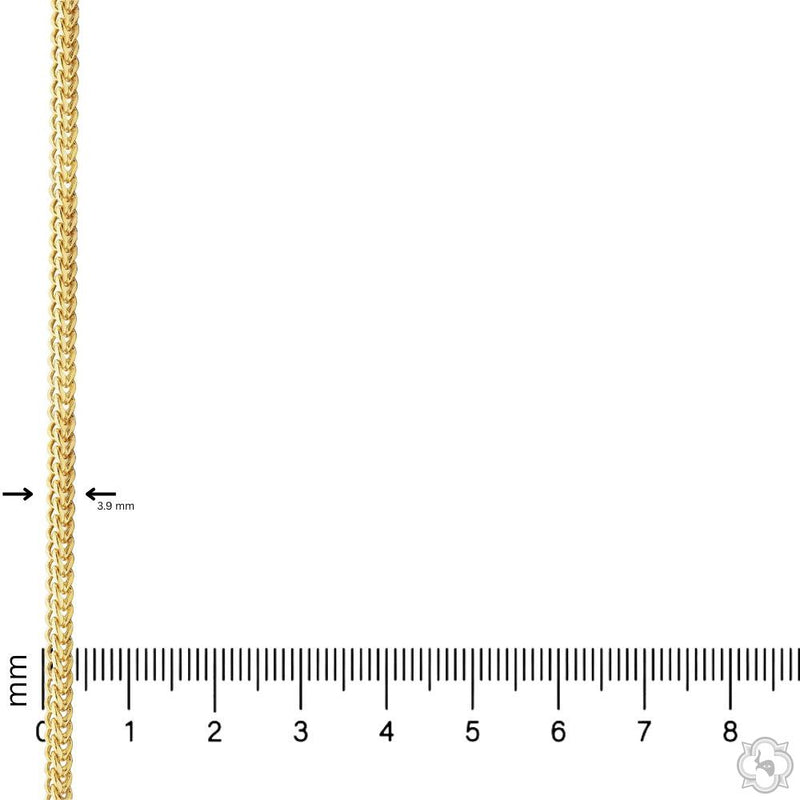 10K Gold franco chain, 3.5 mm, photo 5 of 6