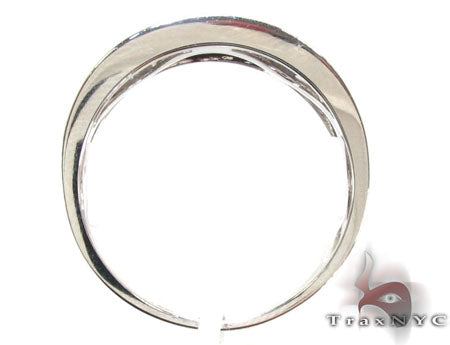 Mens 14K Gold Channel Diamond Ring, photo 5 of 7