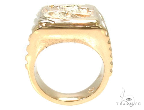 Mens 18K Gold Custom Jewelry Gladiator Ring, photo 5 of 6