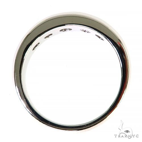 Mens 14K Gold Diamond Wedding Band, photo 5 of 6